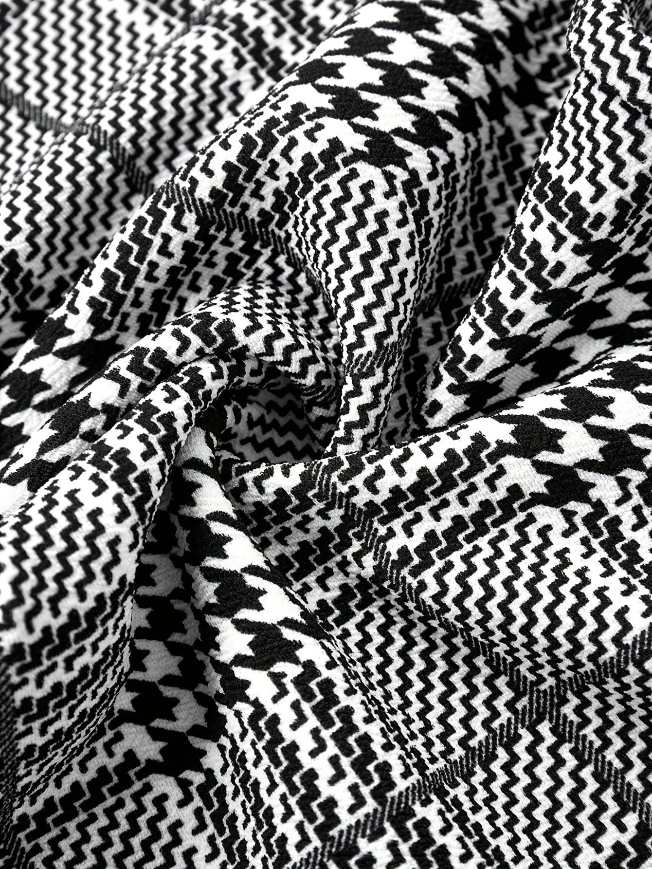 Pantalon Femme Élégant Extensible – Jambe Droite, Motif Carreaux Classique, Confortable et Polyvalent