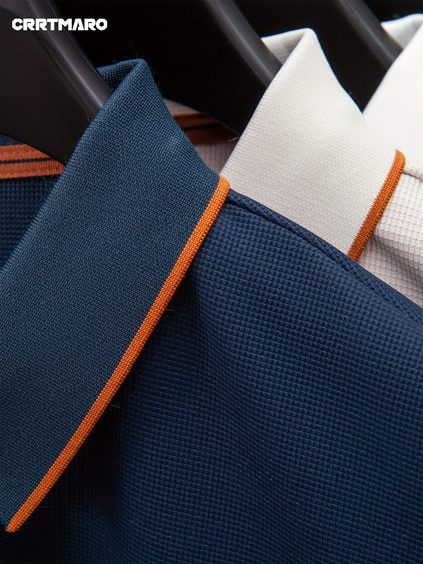 Men'S Casual Polo Shirt | Summer New Half-Zip Lapel Collar Short Sleeve T-Shirt, Slight Stretch Fabric, Solid Color