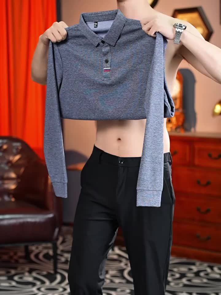 Men's Winter Warm Shirt Solid Color Collar Long Sleeve Button-Front Placket Classic Regular Fit Suitable for Golf, Equestrian & Outdoor Activities - Casual Button- Shirt