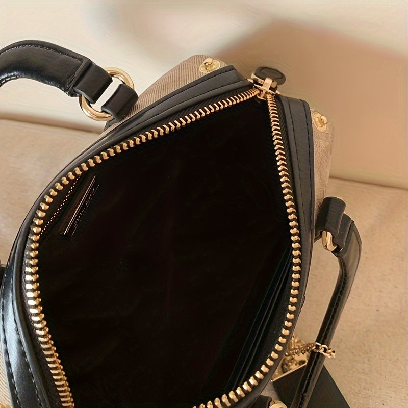 Sac femme beige élégant avec bandoulière détachable