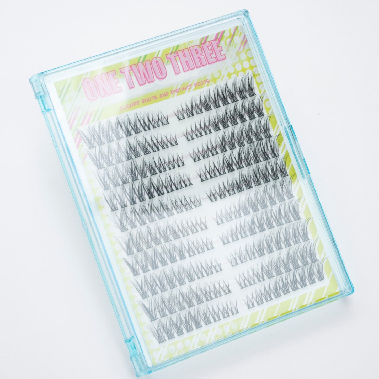 10 Rangées d’Extensions de Cils Naturelles — 180 pcs, Style Original, Look Naturel, Faciles à Appliquer, DIY Cils 3D Cat Eye