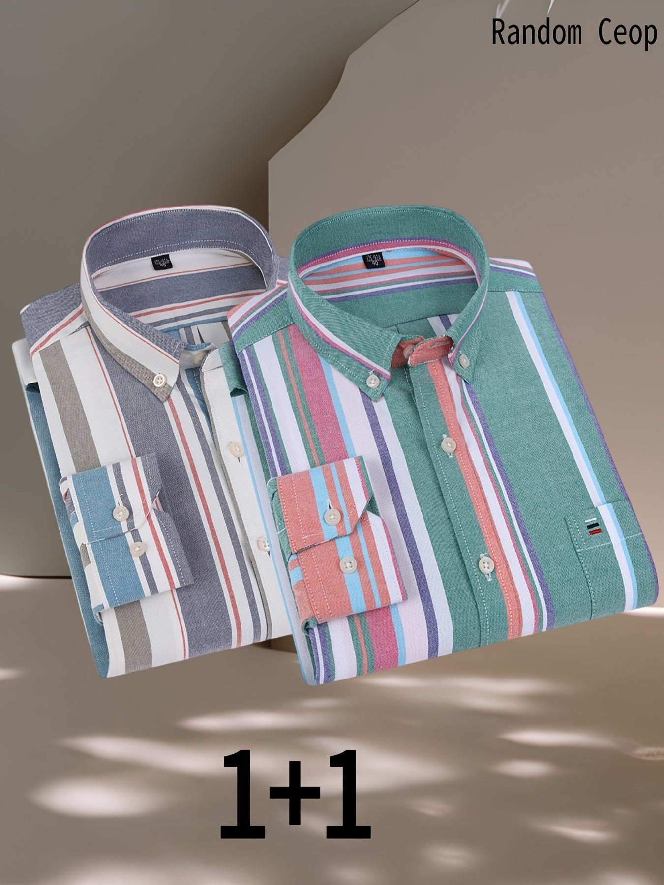 2025 100% Pure Long-Sleeve Oxford Shirt, Featuring Embroidered Chest Pocket, Suitable for Various Occasions, Available in Multiple Styles.