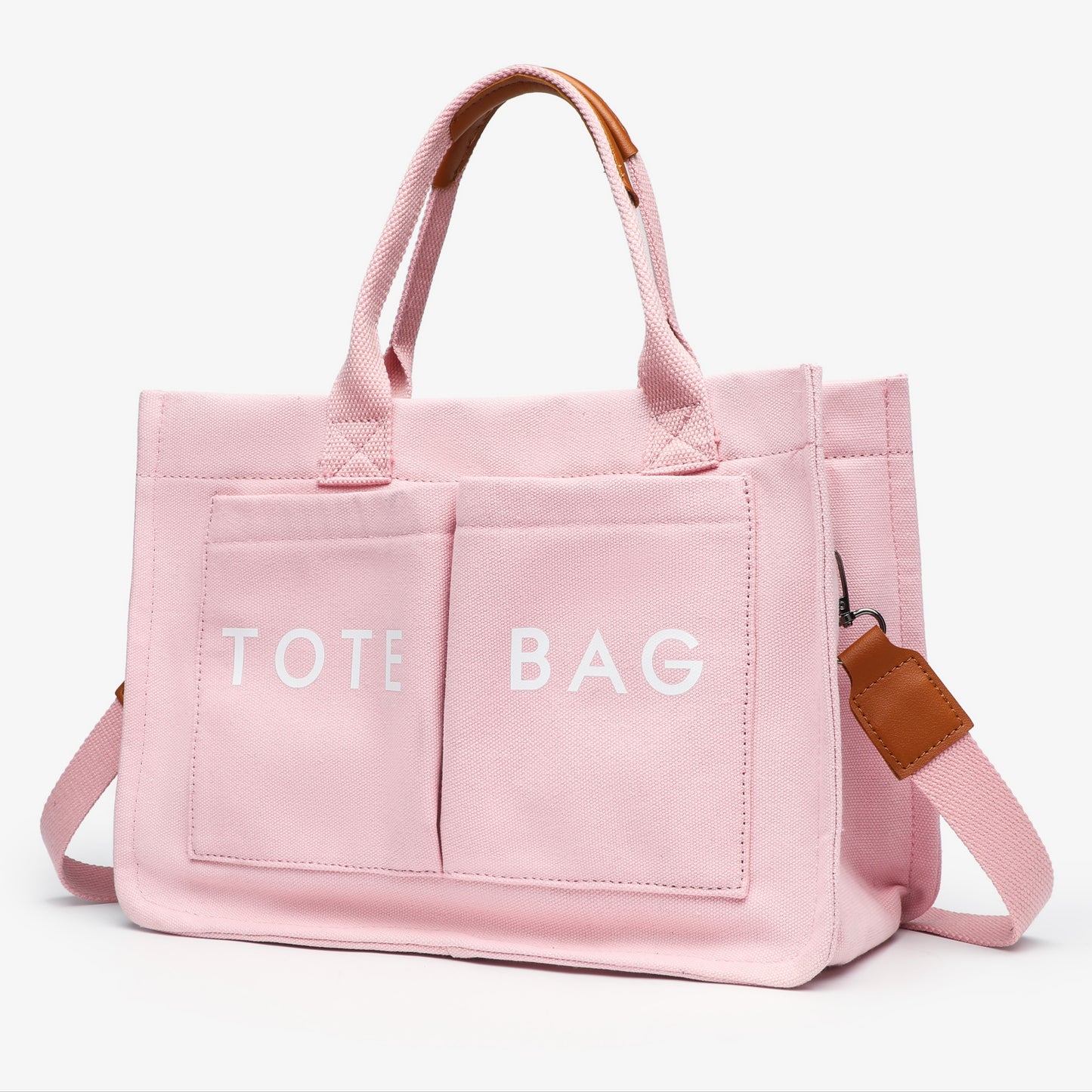 Sac Cabas Femme Grande Capacité avec Fermeture – Sac Élégant Rose/Rouge/Corail/Noir, Quincaillerie Dorée et Fixations Robustes, Sac Spacieux pour Travail, Voyages, Shopping et Usage Quotidien, Durable, Surface Facile à Nettoyer, Structure Solide