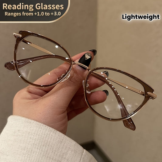 Lunettes de Lecture +1.00 à +3.00 – Petite Monture Ovale Légère pour Femmes et Hommes