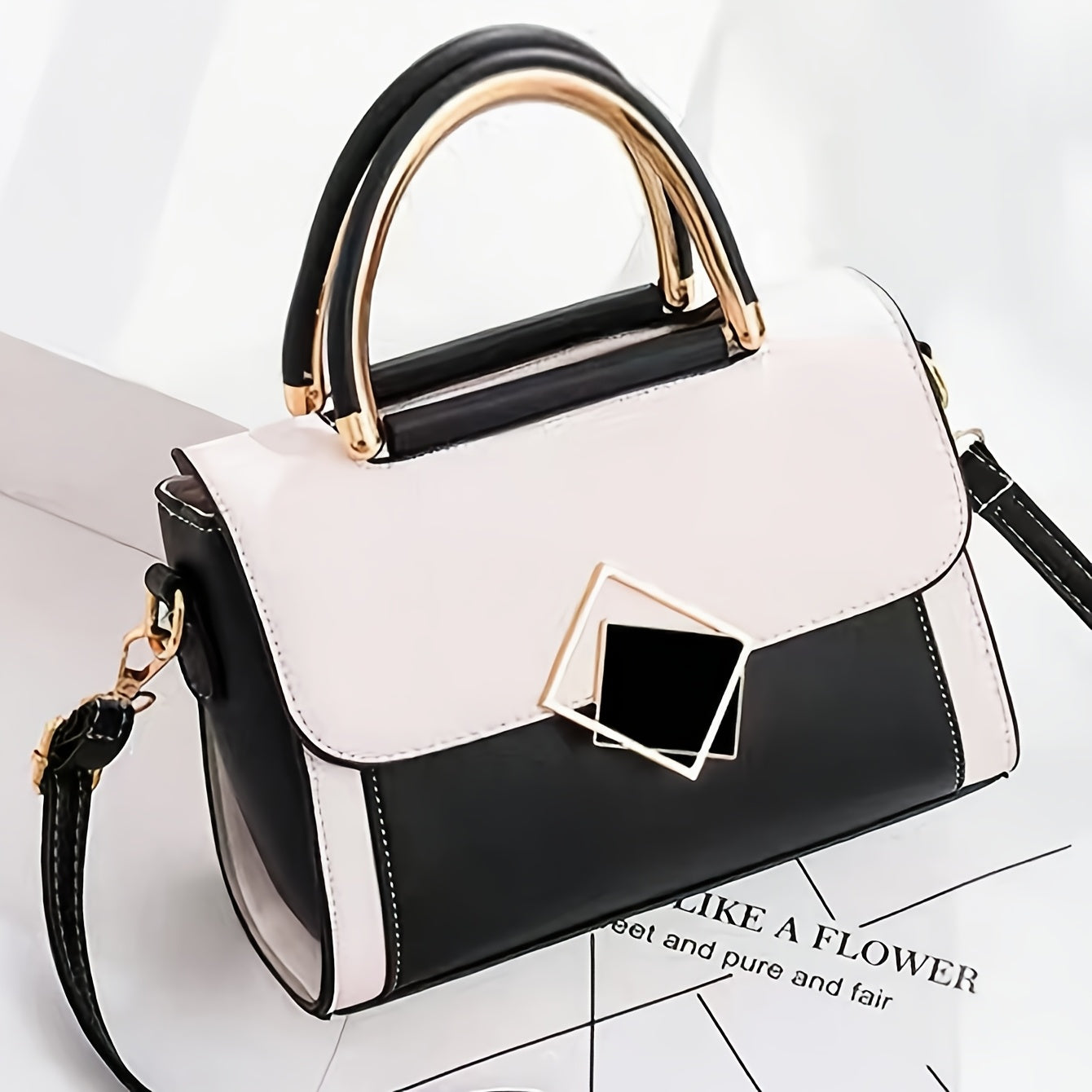 Mini sac bandoulière synthétique blanc femme
