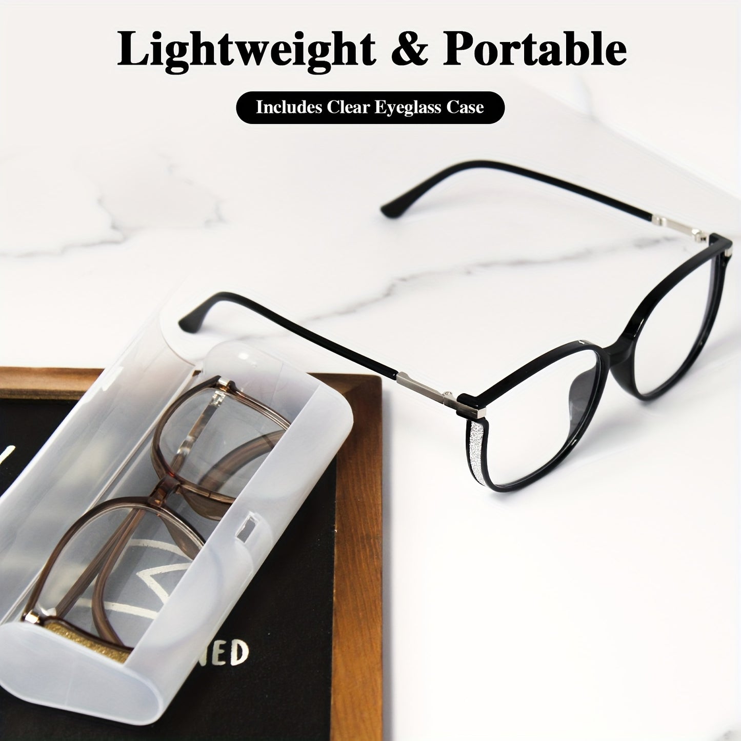 Paire de Lunettes de Lecture Oversize Luxueuses – Design Étoilé avec Étui