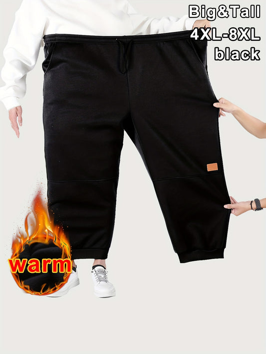 Joggers Homme Grande Taille 4XL-8XL – Polaire, Super Loose Fit, Cordon, Hiver & Sport