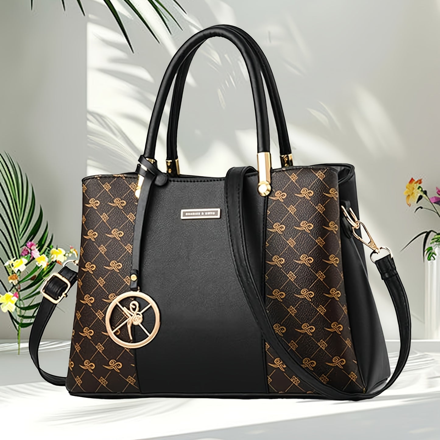 Sac Bandoulière et à Épaule Femme Tendance avec Pochette Amovible – Bandoulière Ajustable, Fermeture Éclair, Doublure en Polyester, Quincaillerie Dorée, Motif Croco Élégant, Sac Chic pour Femmes