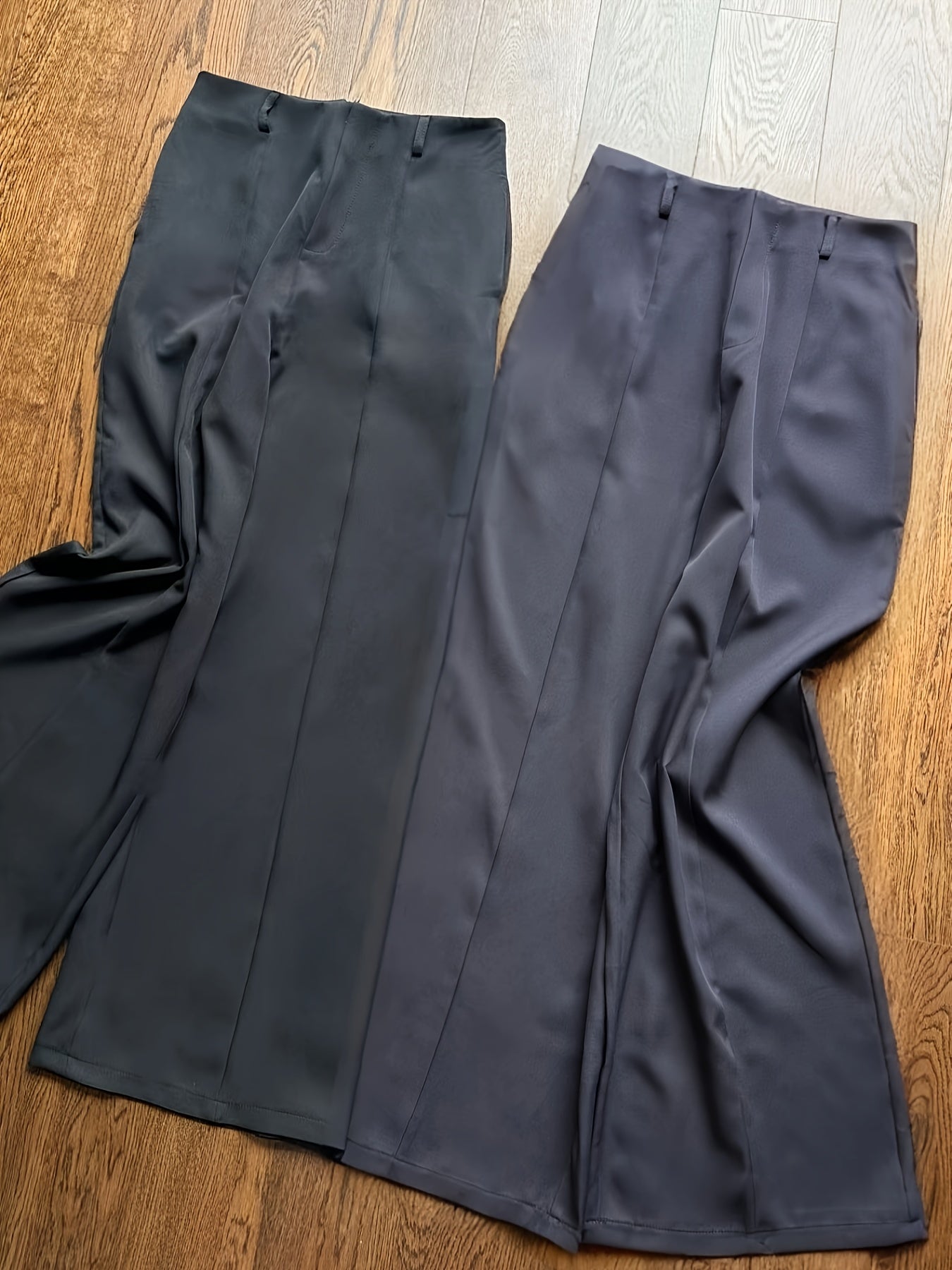 Ensemble Deux-Pièces Femme Élégant – Pantalon Jambe Large avec Ceinture