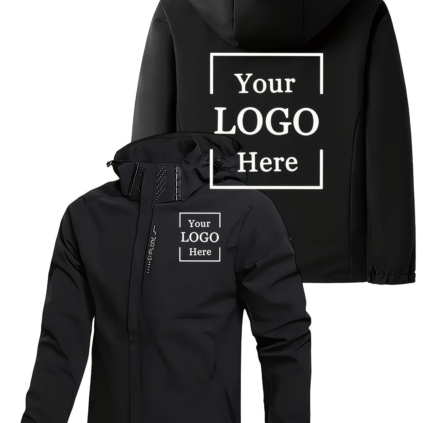 Veste à Capuche Homme – Personnalisable avec Logo