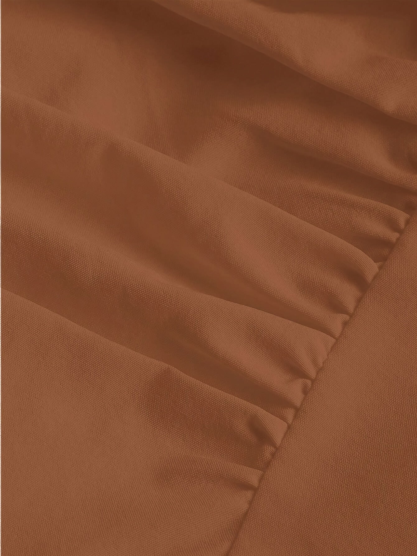 Robe Midi Femme Élégante – Coupe A-Line Marron, Bretelles Fines Ajustables, Taille Cintrée, Sans Manches, Épaules Dévoilées, Idéale Printemps/Été