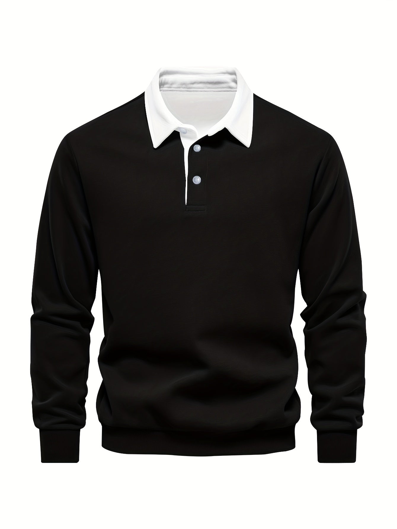 Men's Casual -Lined Long Sleeve Shirt, Comfortable Fabric for Autumn and Winter