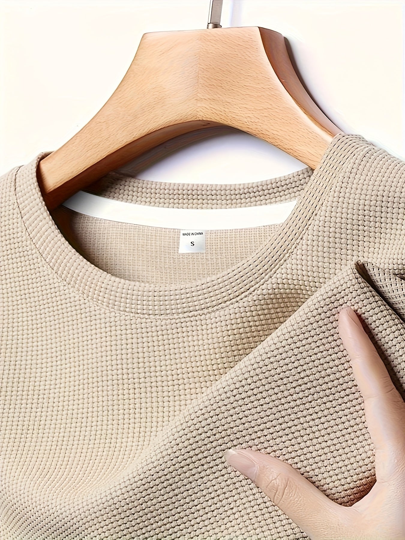 3pcs Men's Quick-Dry Breathable Waffle Knit T-Shirts - Moisture-Wicking Regular Fit Casual Tees for Gym, Hiking & Outdoor Activities, Solid Color Round Neck Summer Spring Autumn Essentials