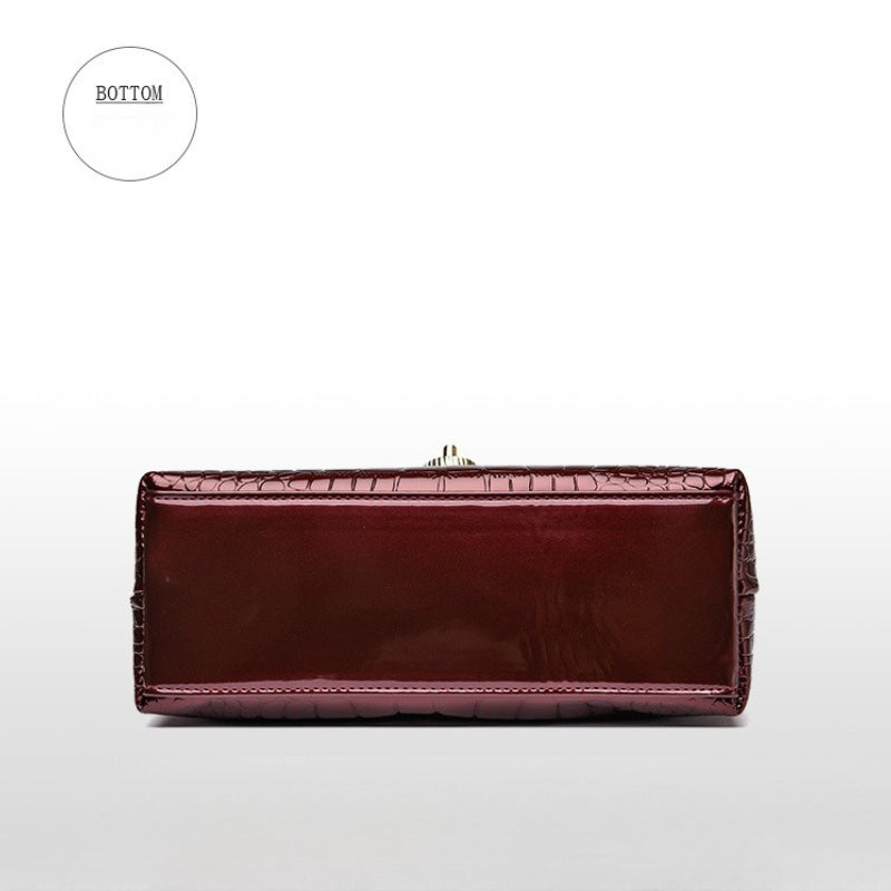 Sac à Bandoulière Femme – Cuir Imprimé Crocodile, Sangle Amovible, Design Élégant, Multi-Compartiments Zippés pour Téléphone et Cartes, Porte-Monnaie Compact, Idéal Bureau, Déplacements et Activités Extérieures