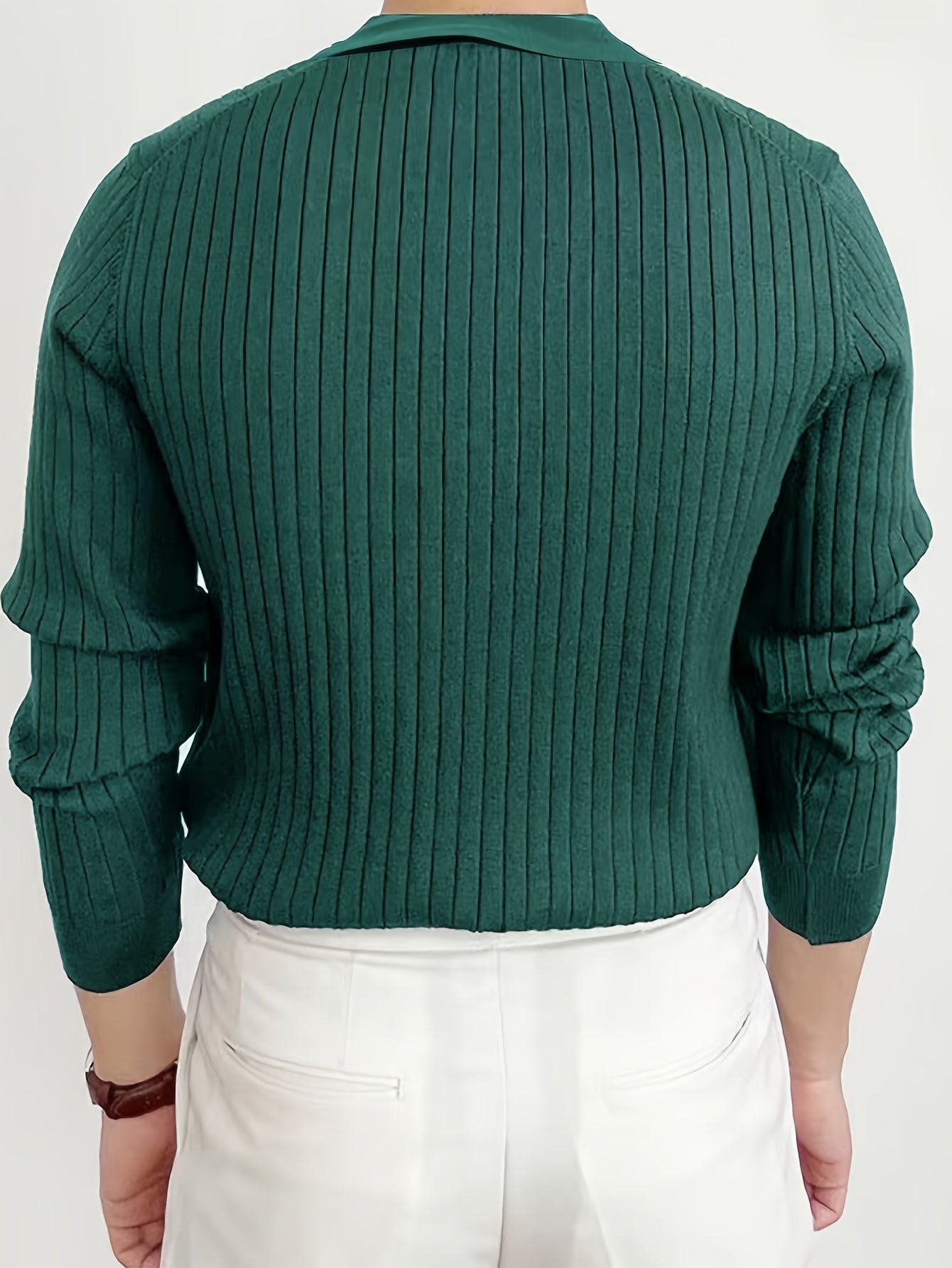 New Cross-border Men's Collar Sweater