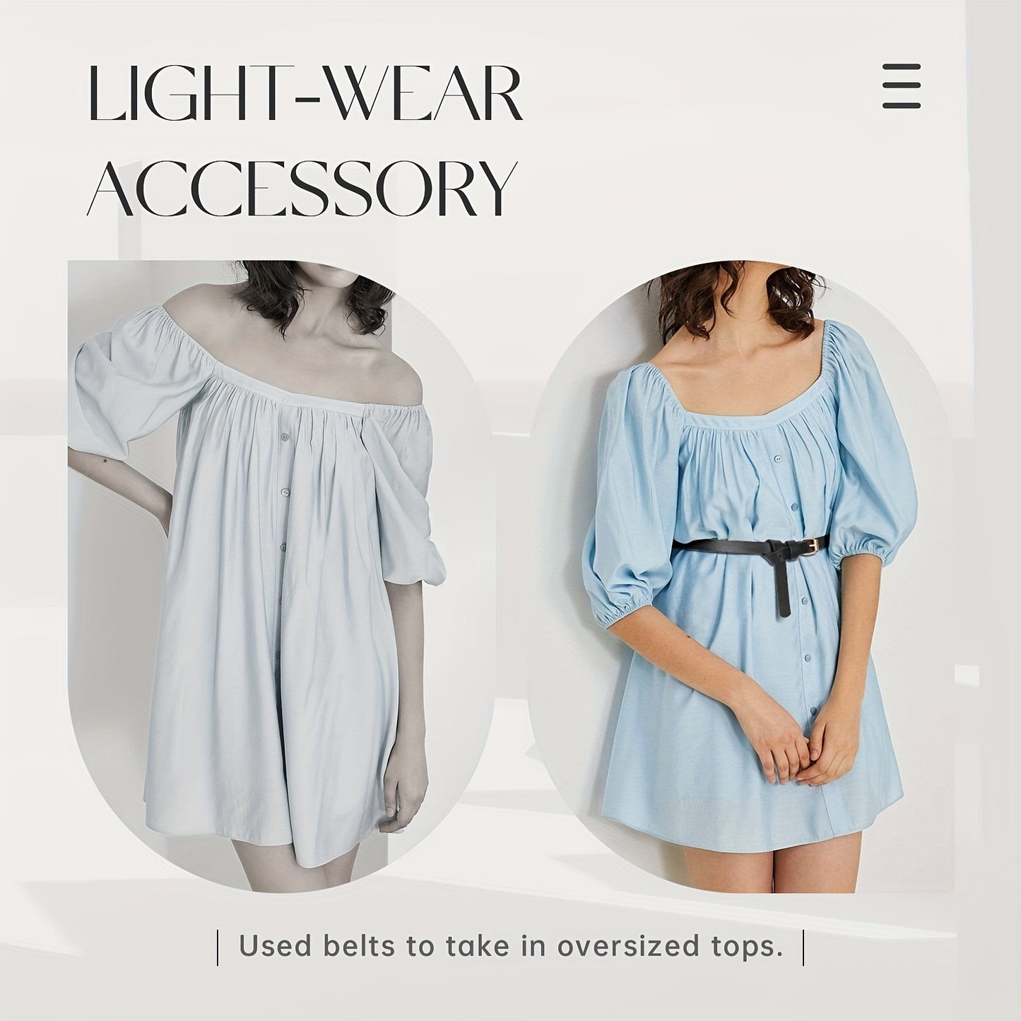 Lot de 4 ceintures brillantes pour femmes – Adaptées pour jeans et robes, design fin avec boucle, boucle dorée