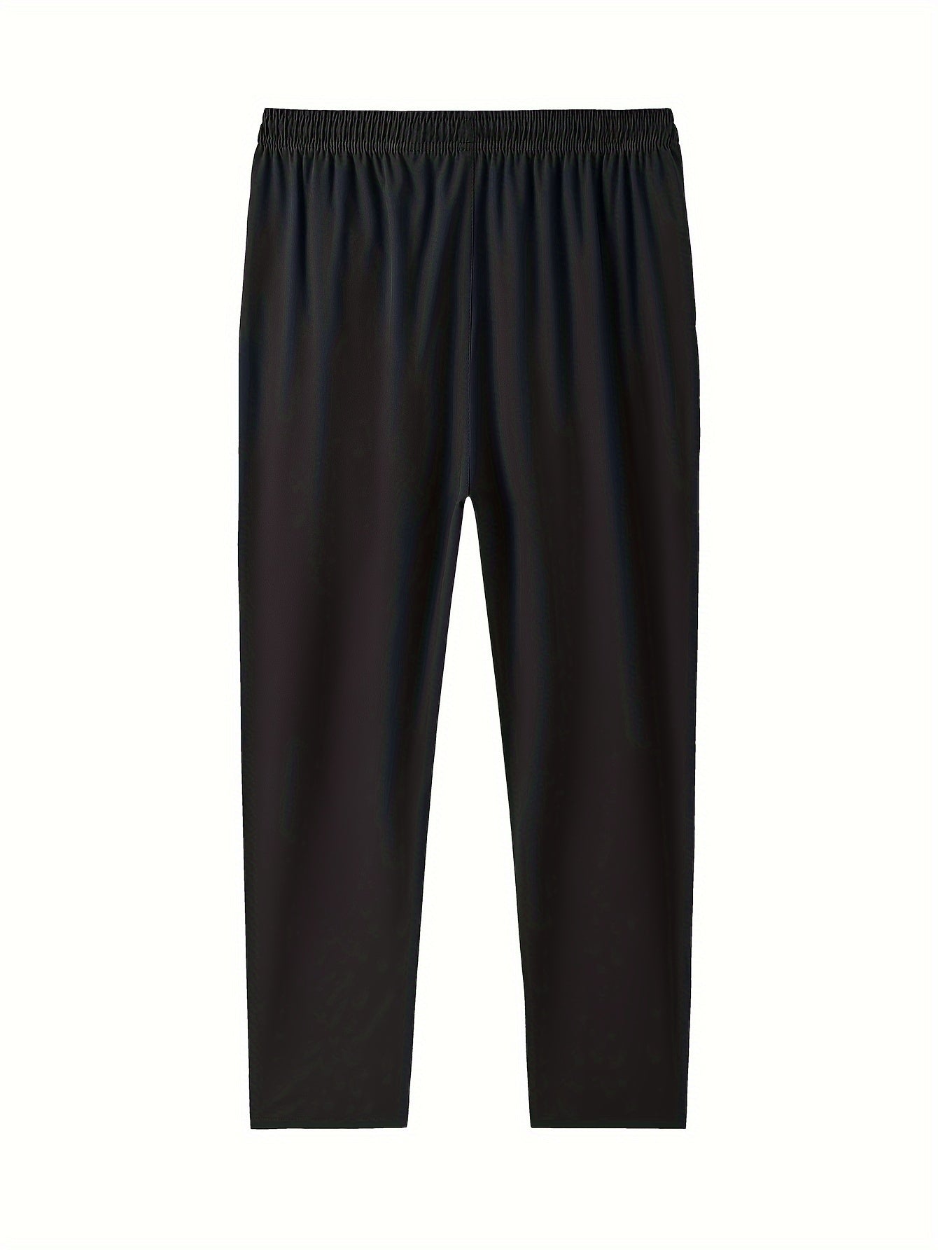 Joggers décontractés grande taille pour homme (3 pièces) – taille élastique avec cordon ajustable, poches zippées, coupe ample, lavables en machine, idéals pour sport et mi-saison (bleu marine/gris foncé/noir)