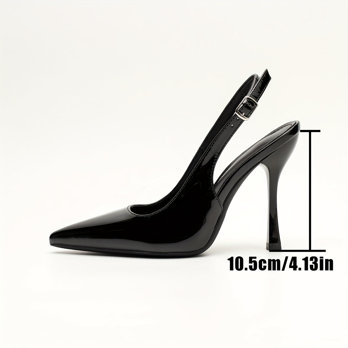 Escarpins Élégants Noirs à Talons Aiguilles pour Femme – Talons Hauts Sexy, Semelle Fine en Caoutchouc, Bout Pointu, Idéaux pour Événements d’Été