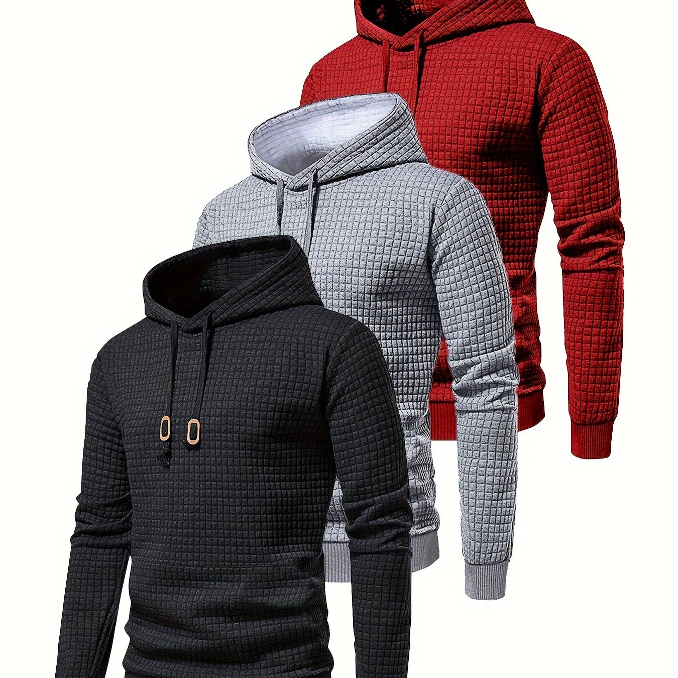 3pcs Sweatshirts Sport Homme