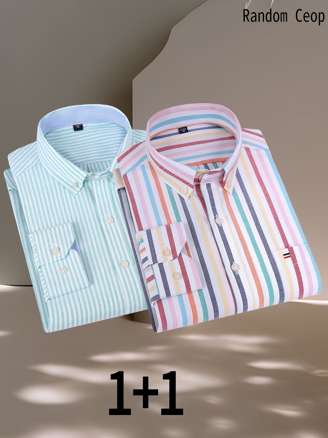 2025 100% Pure Long-Sleeve Oxford Shirt, Featuring Embroidered Chest Pocket, Suitable for Various Occasions, Available in Multiple Styles.