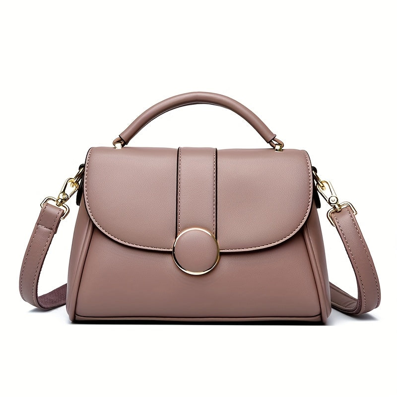 Sac bandoulière noir élégant femme poignée ronde réglable zip polyester