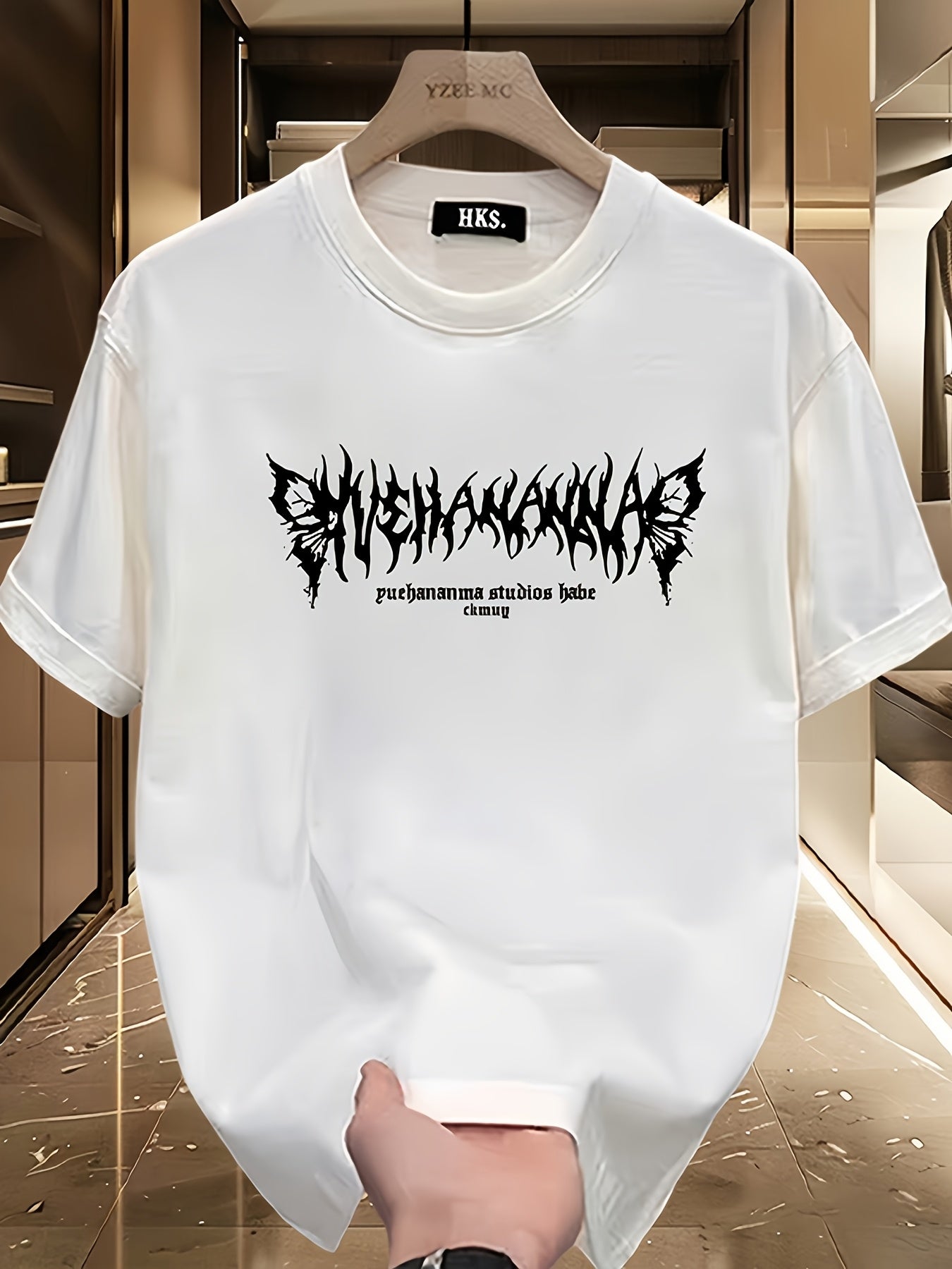 Men'S Heavyweight T-Shirt - Black Graphic Tee with Red Roses & Newspaper Print, Loose Fit Casual Shirt for Everyday & Formal Outfits - Breathable Summer Top for Teens & Adults - Everyday Essential Wardrobe Staple, Relaxed Out