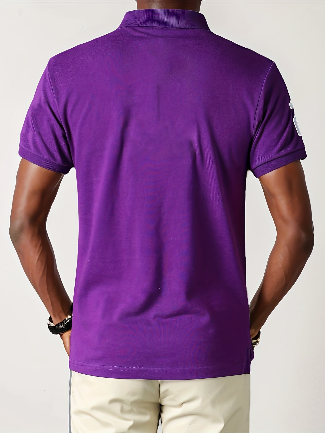 Men'S British London Royal Sport Casual Polo Shirt |, Breathable, Slim Fit, Embroidered, Half Placket, Short Sleeve, All-season.