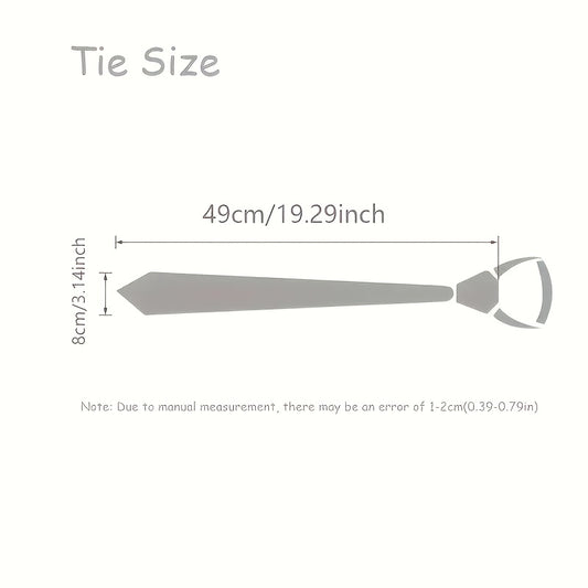 Lot de 3 Cravates Homme à Fermeture Éclair – Noir, Tenue Formelle