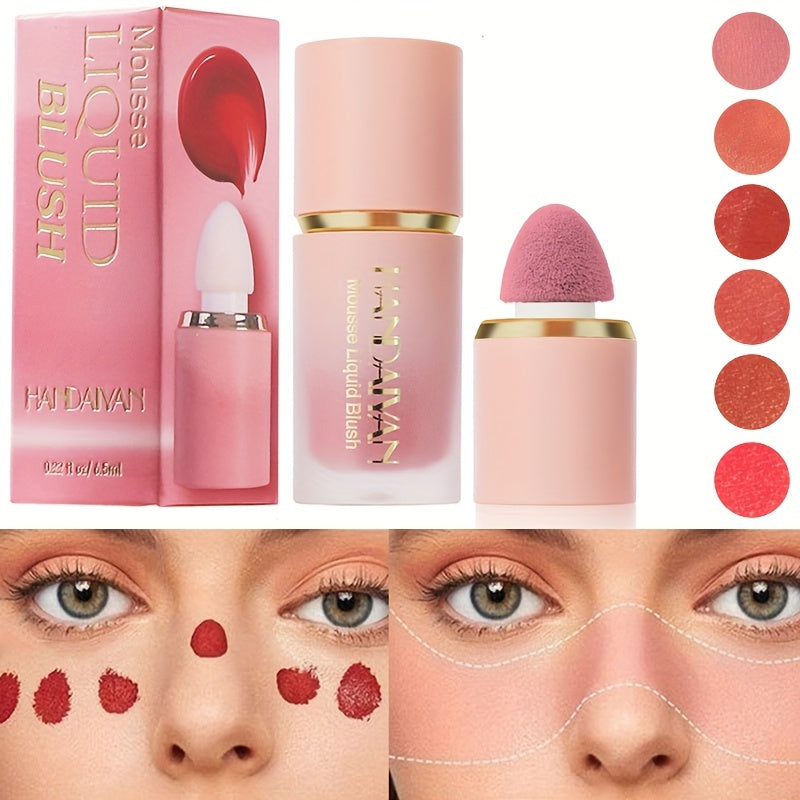 Set de 3 Blush Liquide – Texture Douce, Tenue Longue Durée, Couvrance Moyenne, Teintes Berry et Nude, Blush Crème Naturel pour Joues