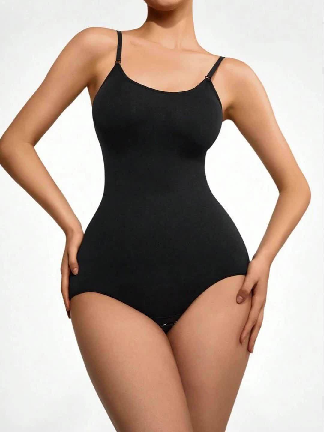 Body sculptant femme intégral – maintien posture, ajustable, taille haute avec contrôle du ventre et soutien poitrine, longueur complète, texture lisse, lavable en machine, style combinaison couleur unie pour silhouette sablier