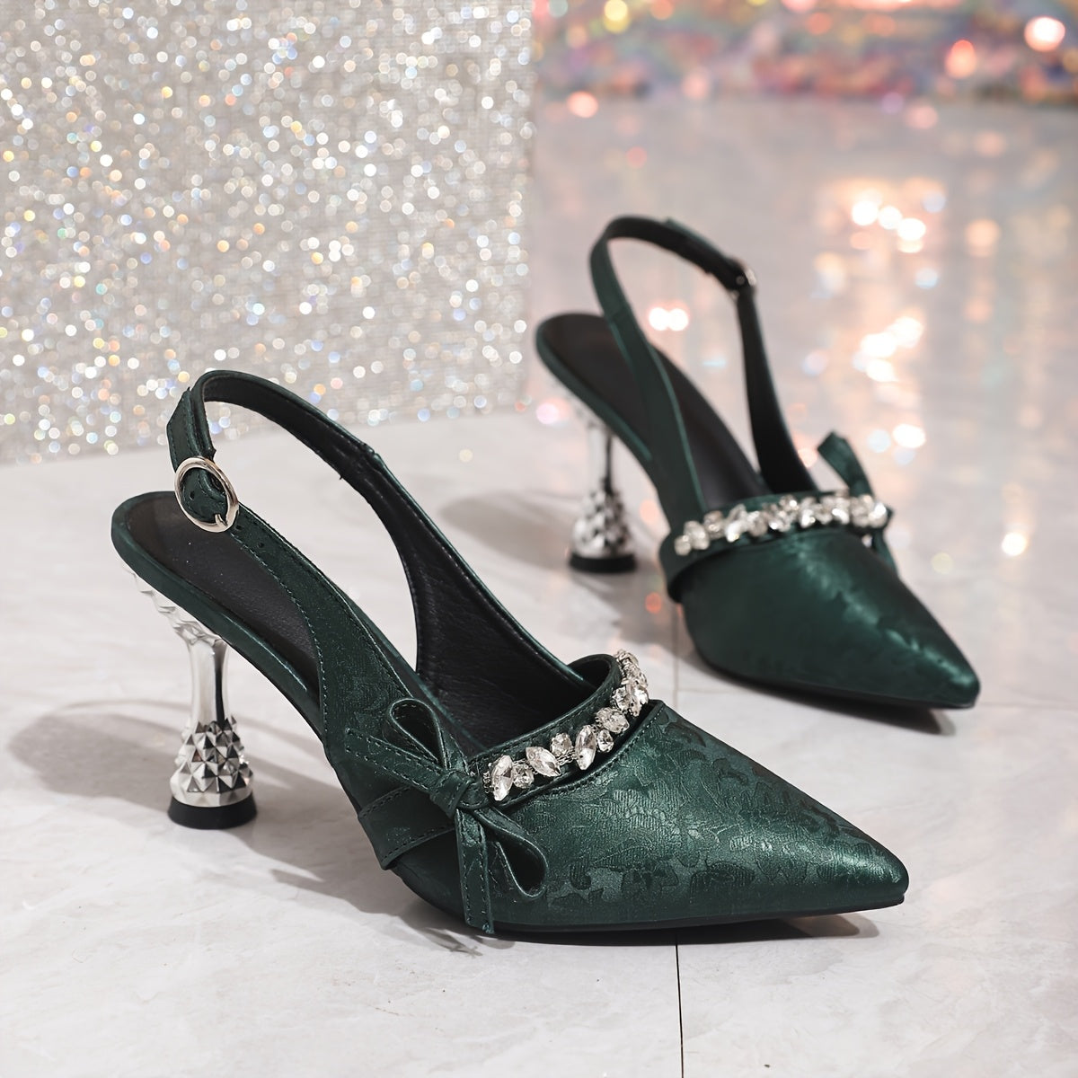 Sandales Femme Élégantes à Talons Fins – Décoration à Nœud Multicouche, Style Doux et Raffiné