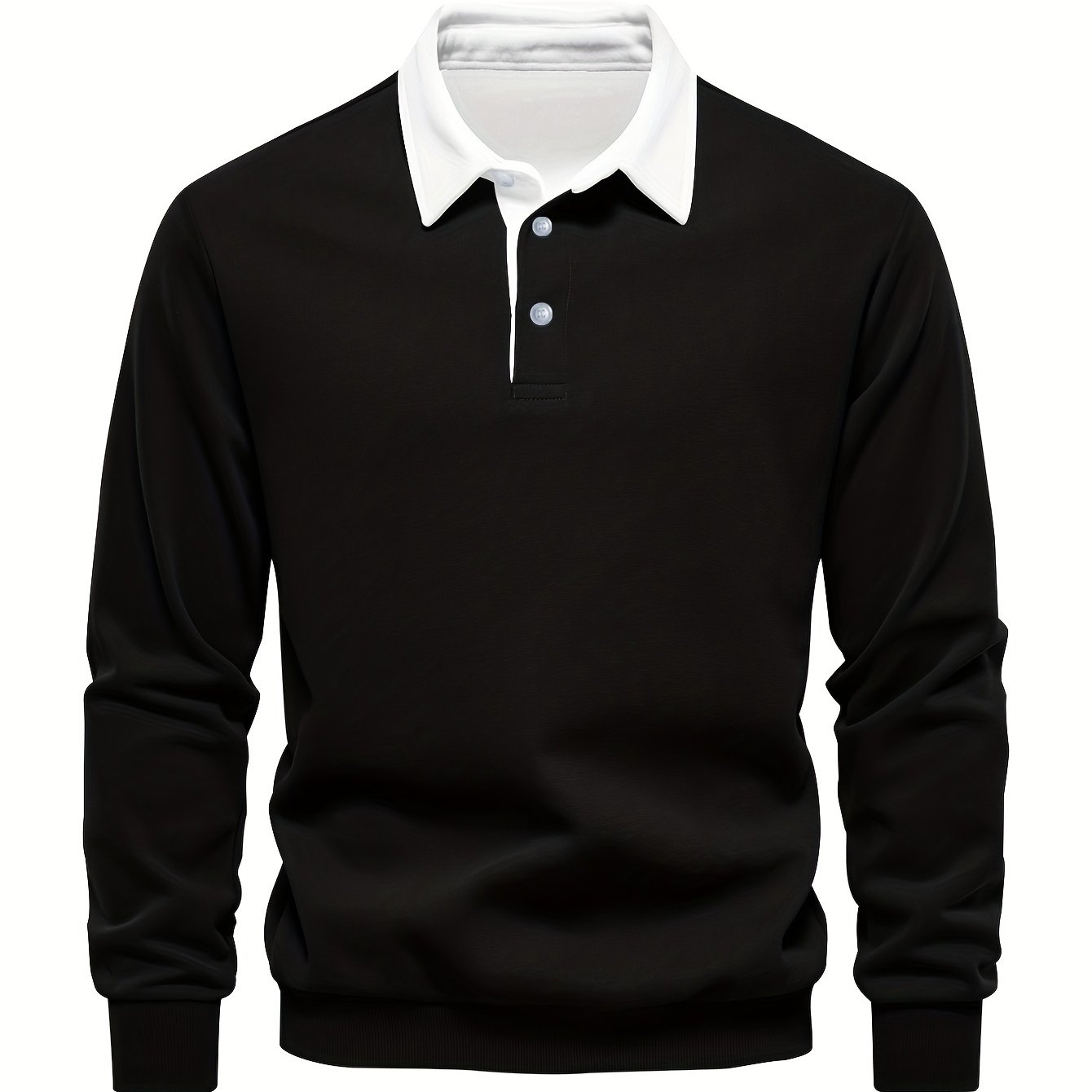 Men's Casual -Lined Long Sleeve Shirt, Comfortable Fabric for Autumn and Winter