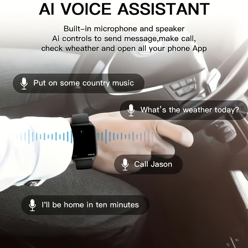 New Full-Touch HD Smartwatch for Men And Women, Featuring Wireless Dialing, Call Answering, Sports Tracking, Photography, And Music Control. This Stylish Smartwatch Is Compatible, Making It A Great Gift For Both Men And Women