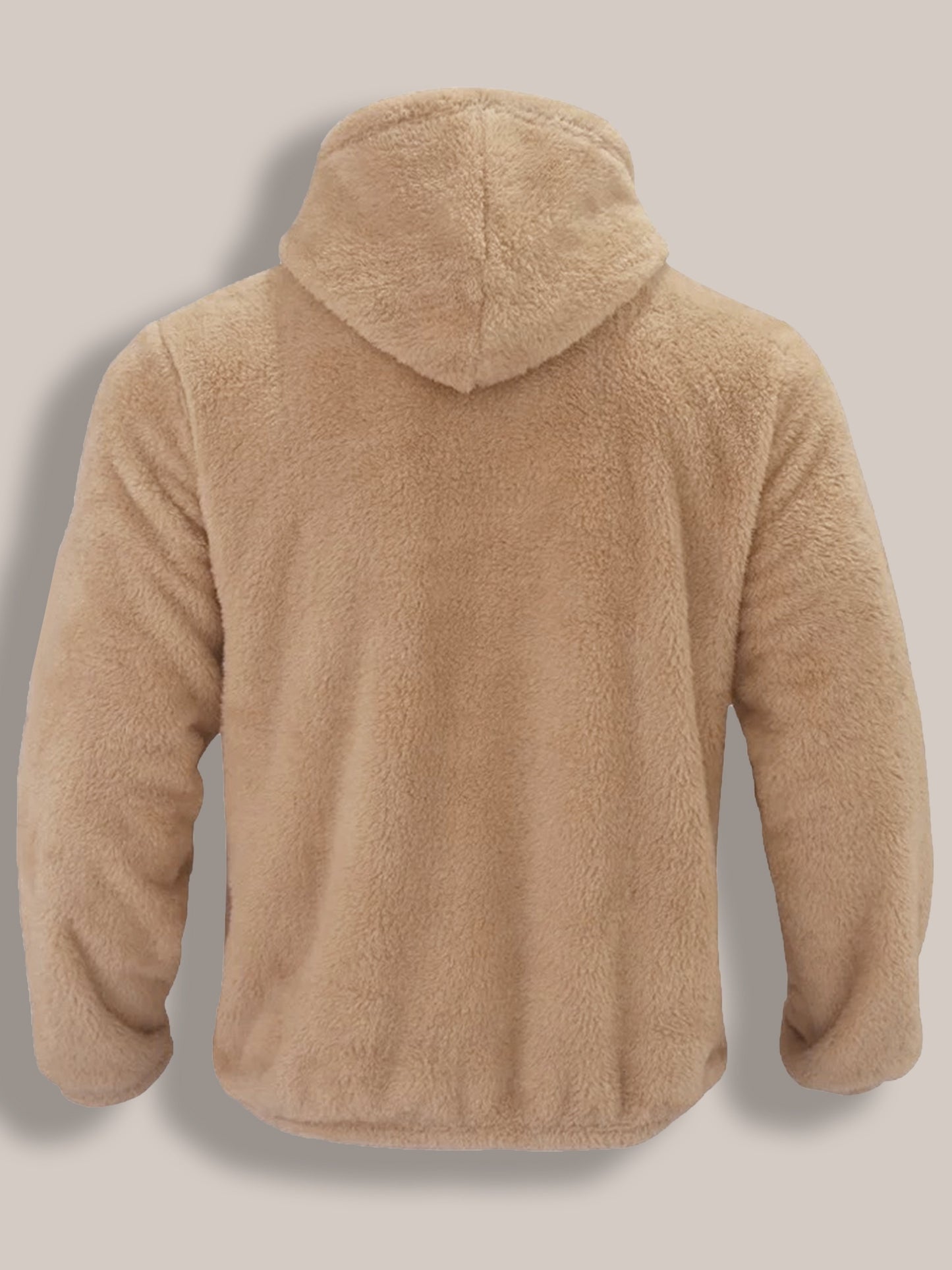 Veste à Capuche Homme Grande Taille – Gris Clair Hiver