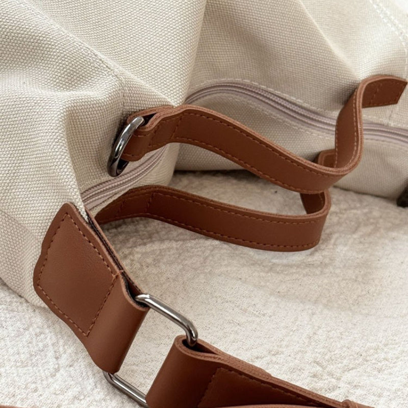 Sac fourre-tout japonais et coréen original – style simple et décontracté, polyvalent, bandoulière pour étudiants et usage quotidien