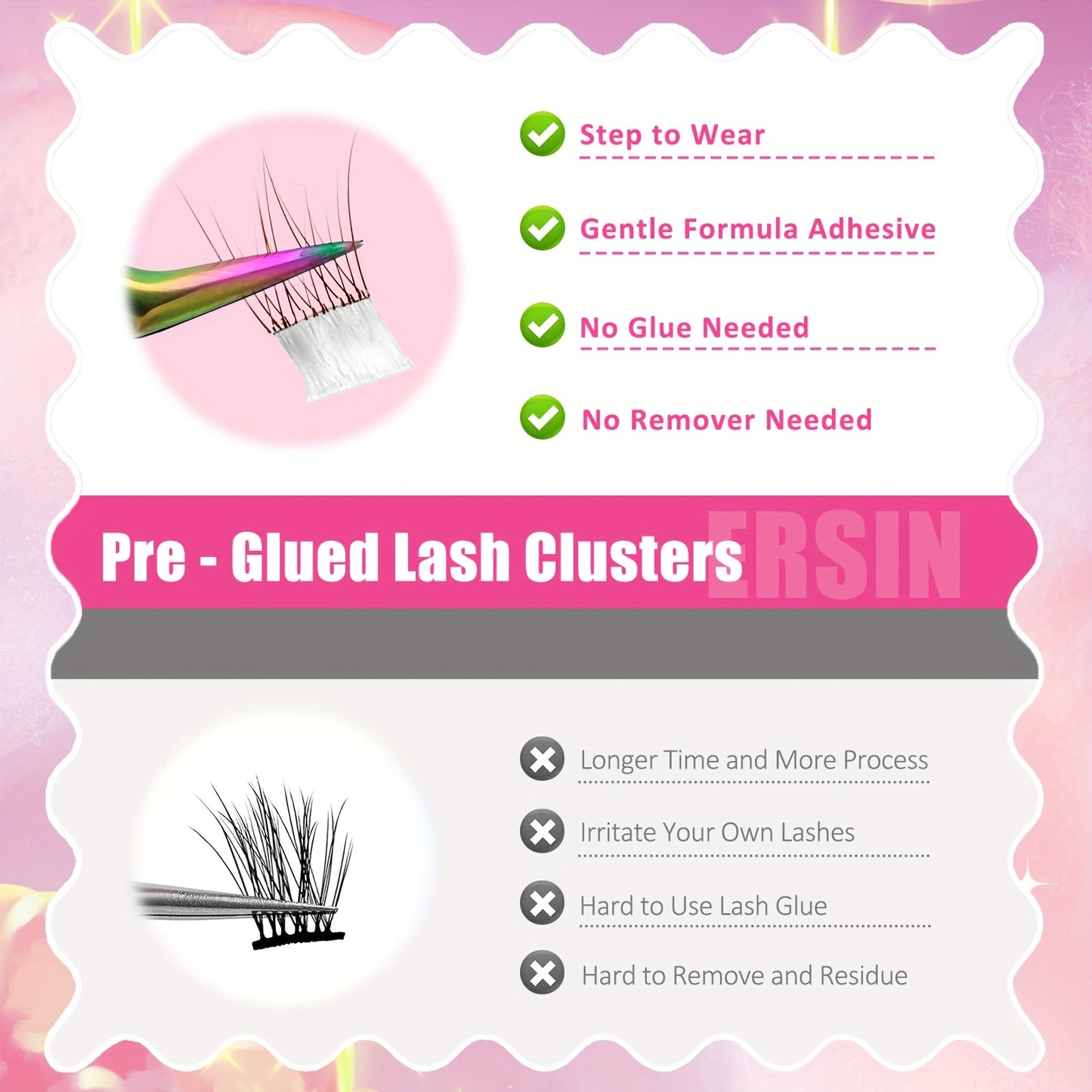 120 pcs Paquets de Cils Auto-Adhésifs — Sans Colle, Couleurs Marron Pré-Mélangées (Clair à Foncé), Volume Naturel et Cils Bouclés, Idéal pour Usage Quotidien, Anime, Cosplay, Voyage, Débutants, Extensions de Cils DIY, Maquillage Anime, Cils Wispy