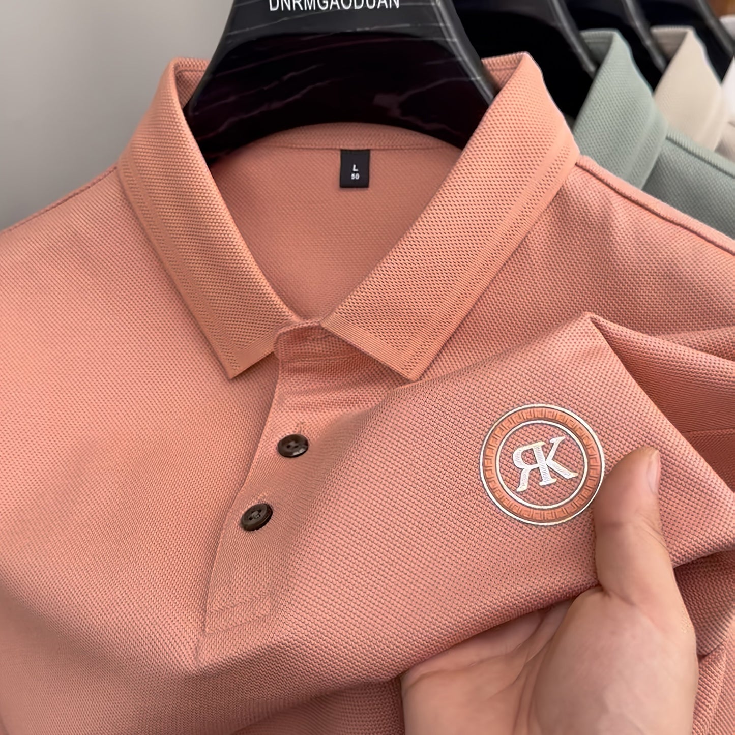 Breathable Business Polo Shirt, a Simple And Stylish Short-Sleeve Top.
