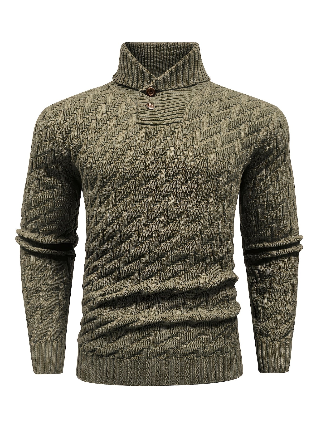Men'S Stylish Pullover Sweater with a Collar for Commuting in Solid Colors.