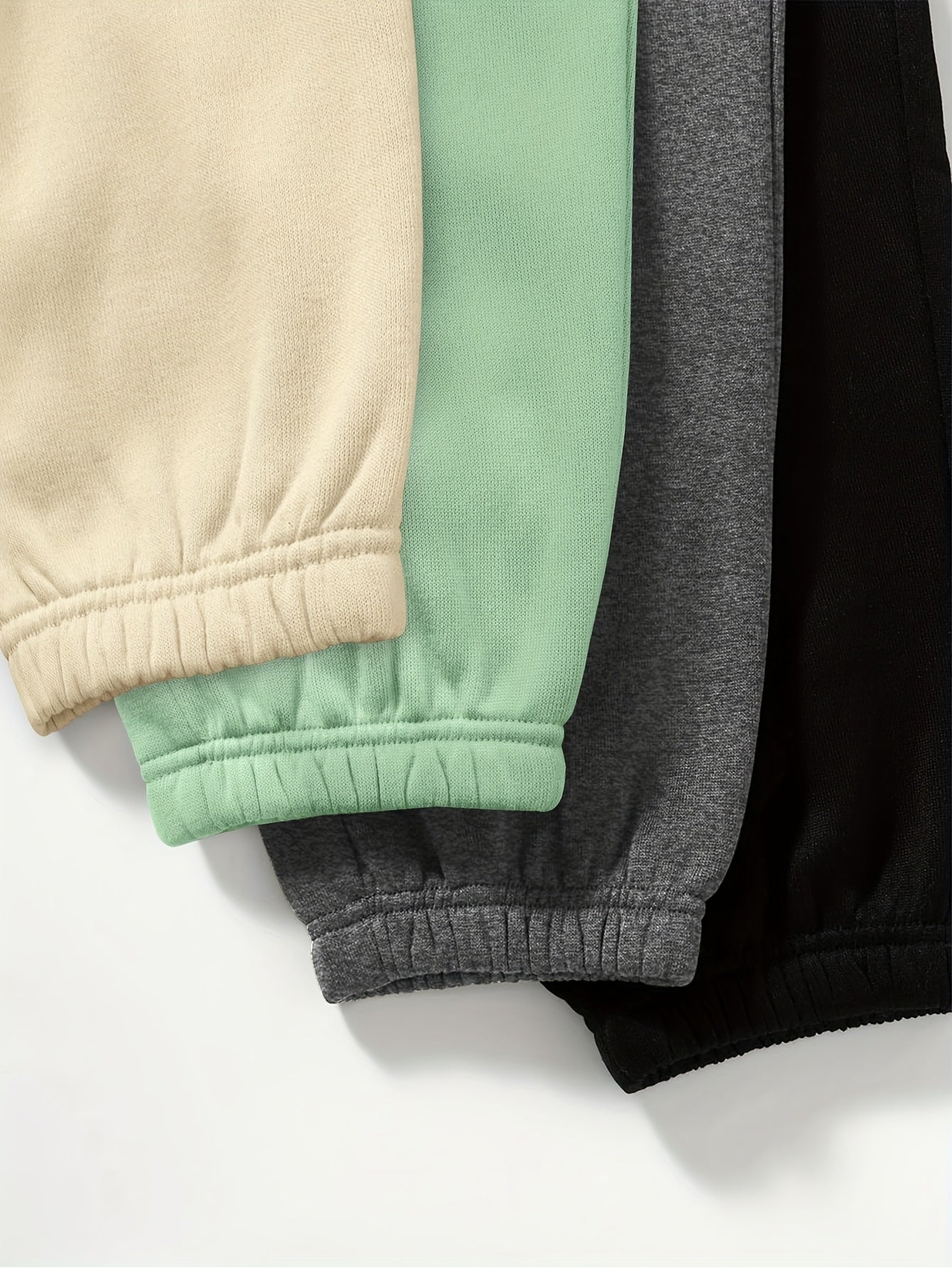 Lot de 4 Joggers Femme – Taille Élastique, Décontractés et Sportifs, Imprimé Lettres