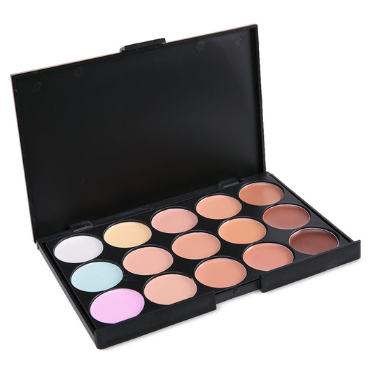 Palette Contouring & Correcteur 15 Couleurs – Crèmes Sculptantes & Enlumineurs