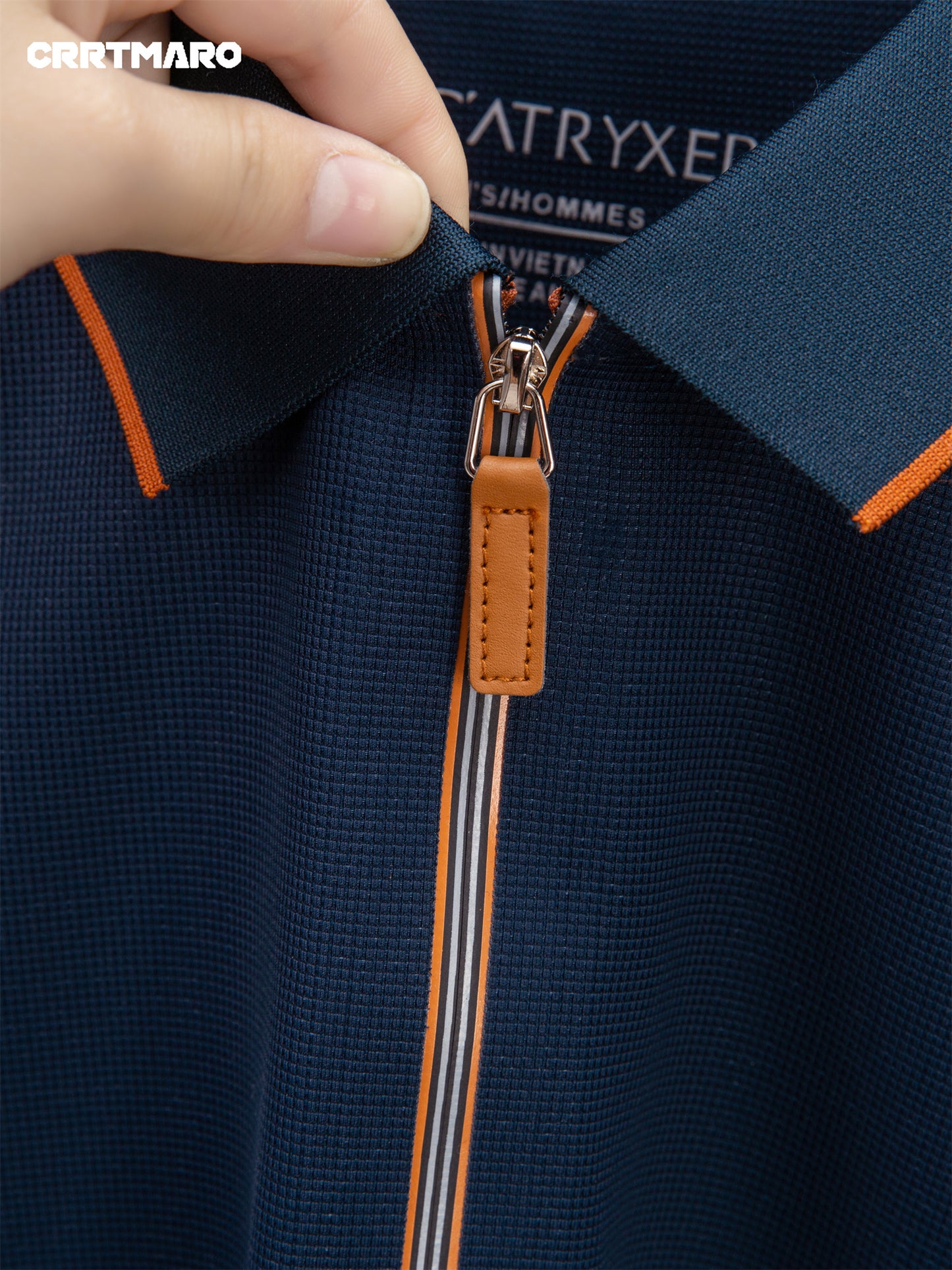 Men'S Casual Polo Shirt | Summer New Half-Zip Lapel Collar Short Sleeve T-Shirt, Slight Stretch Fabric, Solid Color