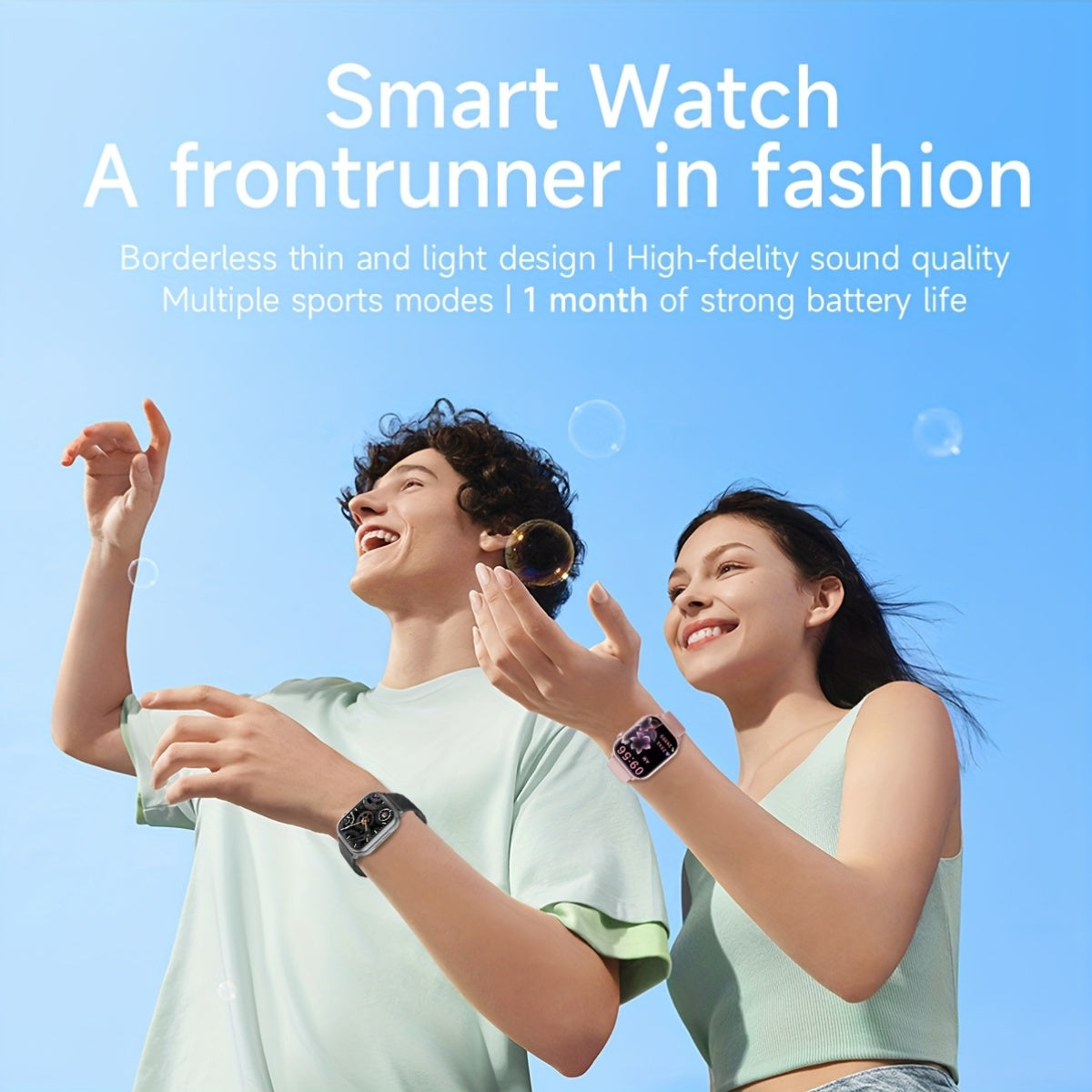 High-Quality Smartwatch with 1000 mAh Battery | 1.83-inch HD Touch Screen, Built-in Speaker, Multiple Sports Modes, Wireless Calls, Message Notifications, Music Player, Compatible with iPhone and Android, Perfect for Gifts