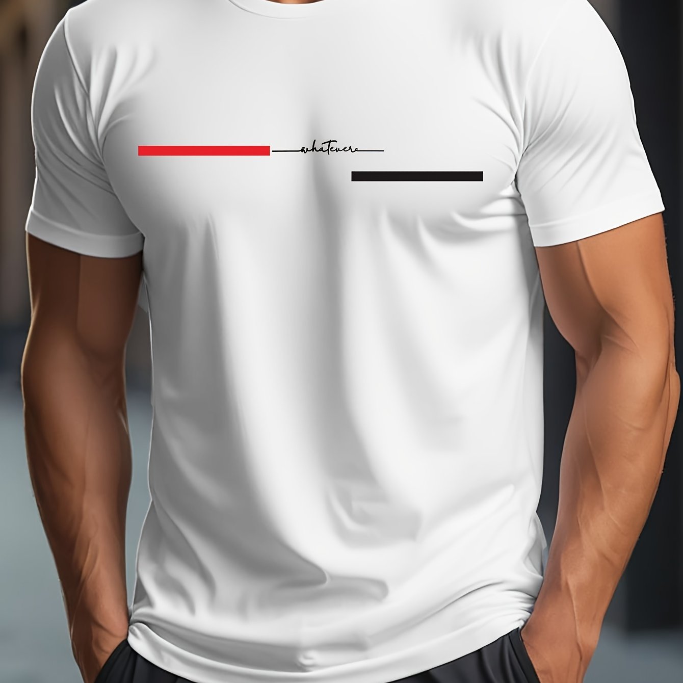 Men'S Casual Crew Neck T-Shirt with "BRO" Print - Soft, Breathable, Short Sleeve Top for Casual Attire, Everyday Tshirt|Minimalist Design|Comfortable Fit