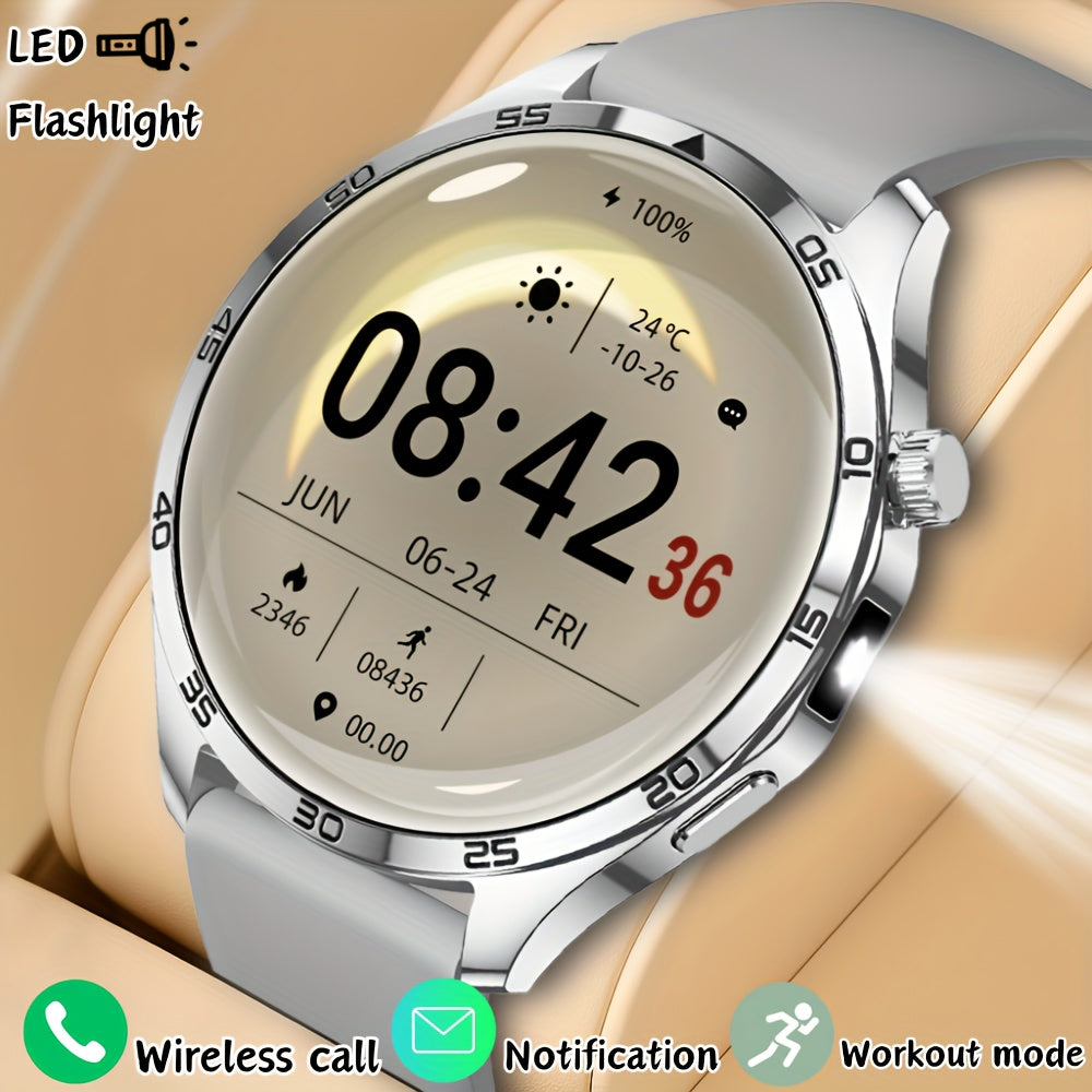 Nouvelle Montre Connectée Homme & Femme – Appels/SMS Sans Fil, Multi-Modes Sport, Contrôle Caméra à Distance, Tracker Fitness, Compatible iPhone & Android, Recharge USB, Bracelet Silicone, Design Moderne, Écran Clair