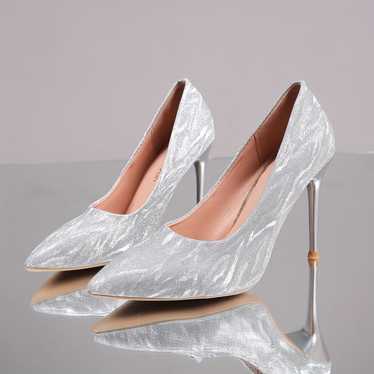 Escarpins Élégants à Talons Aiguilles pour Femme – Bout Pointu, Chaussures de Soirée et Mariage, Polyvalentes et Fashion, Effet Amincissant