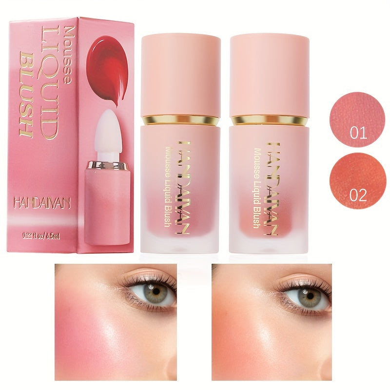 1 ou 2 pcs— Blush Liquide pour Joues, Texture Crème, Maquillage Liquide Doux, Fini Naturel et Longue Tenue, Teinte Beige Clair, Blush Visage Hydratant