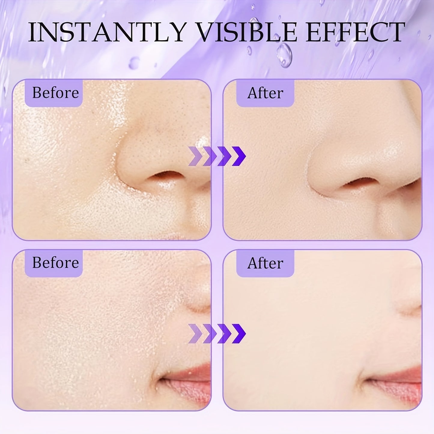 Poudre Transparente Sans Poudre – Contrôle du Sébum, Texture Gel Mat et Douce, Tenue Longue Durée, Poudre Raffermissante pour le Visage, Inclut Mini Houppette pour Maquillage Léger et Impeccable, Waterproof, Sans Huile, Convient à Tous Types de Peau