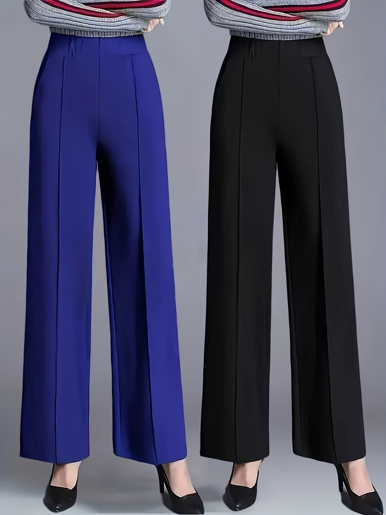 Ensemble Deux-Pièces Femme – Pantalon Long Élégant avec Poches
