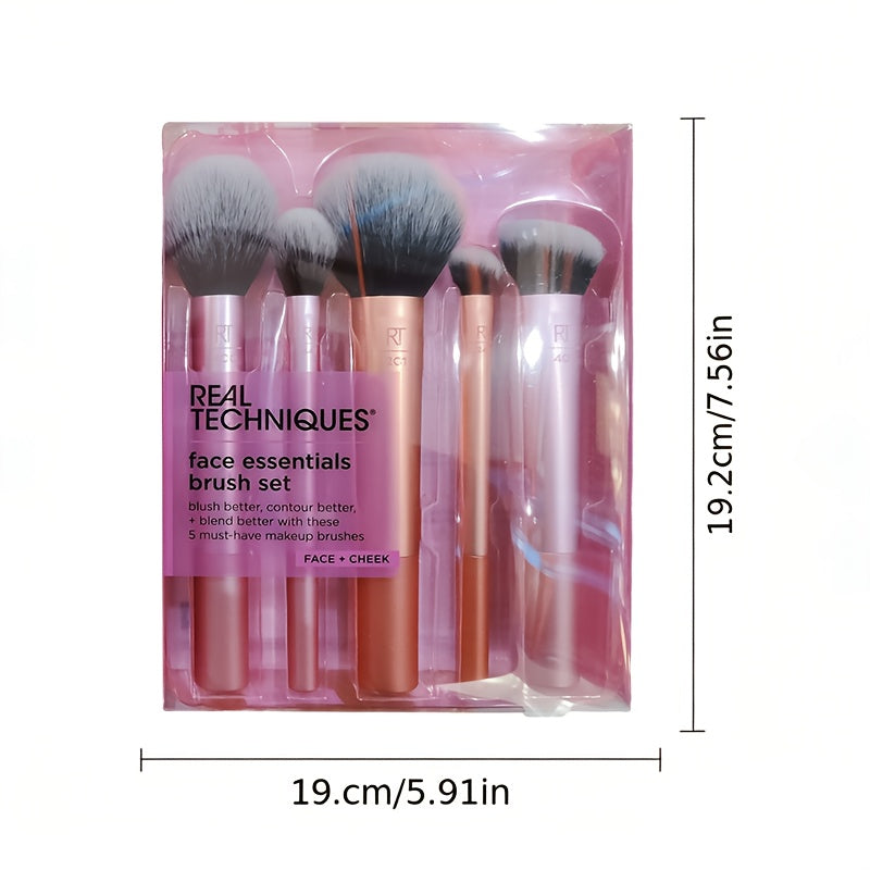 Kit Pinceaux Maquillage Visage – Blush, Contour & Fixation