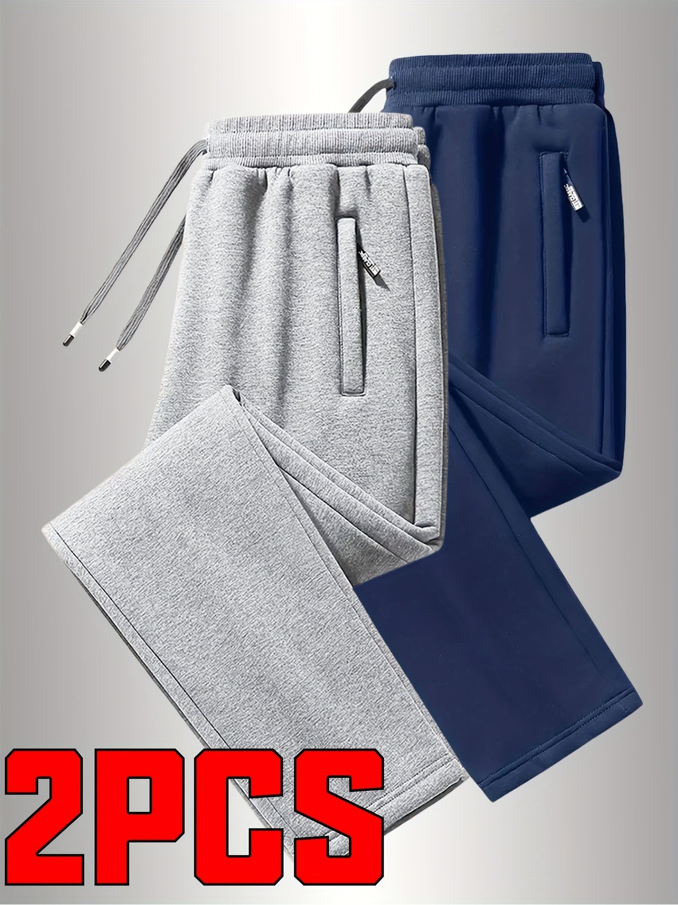 2pcs Pantalons Homme à Cordon – Automne/Hiver, Sport & Casual, Jogging Lâche